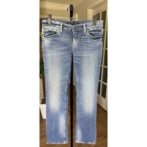 Ralph Lauren Sport Madison 888 Jeans Women's 28 Light Wash Distressed Denim